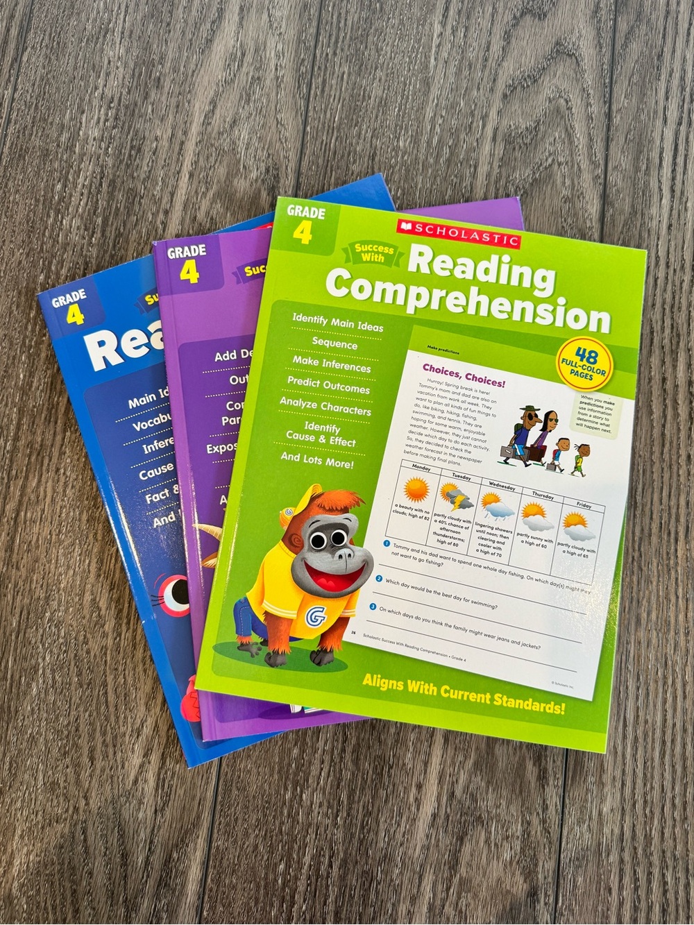 NEW Scholastic 4th Grade Reading and Writing Workbooks